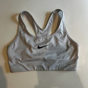 Nike sports bra light gray siz M